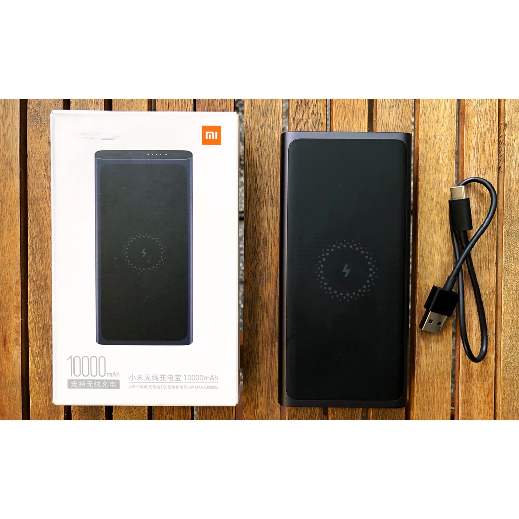 Pin Sạc Dự Phòng không dây Xiaomi 10000mAh - Sạc dự phòng tích hợp sạc không dây 10000mAh - BẢO HÀNH ĐỔI MỚI