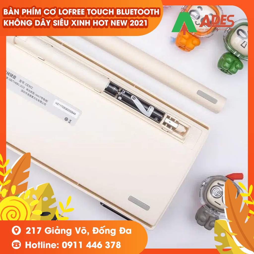 Bàn Phím Cơ Lofree Touch Bluetooth Không Dây Siêu Xinh HOT NEW 2021