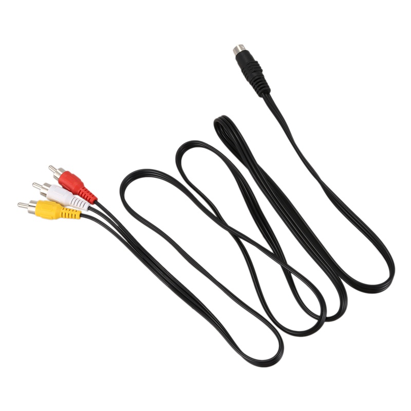 Dây cáp chuyển đổi đầu đực 1.5M 4.9ft 3 RCA sang 4 Pin S-Video