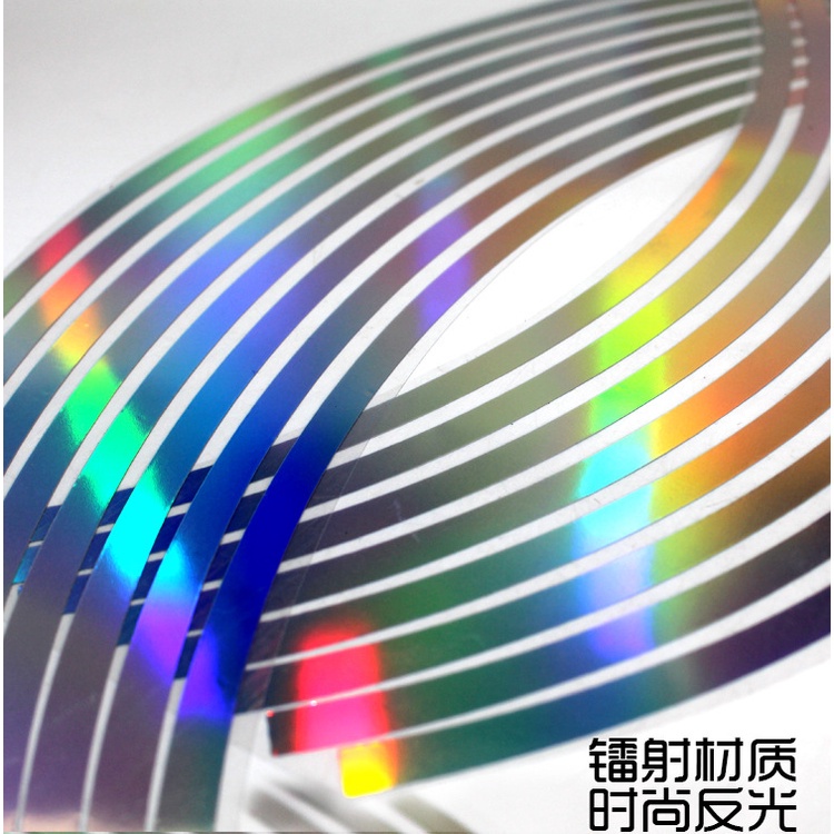 Miếng Dán Trang Trí Vành Bánh Xe Hơi / Xe Máy / Mũ Bảo Hiểm Chống Thấm Nước