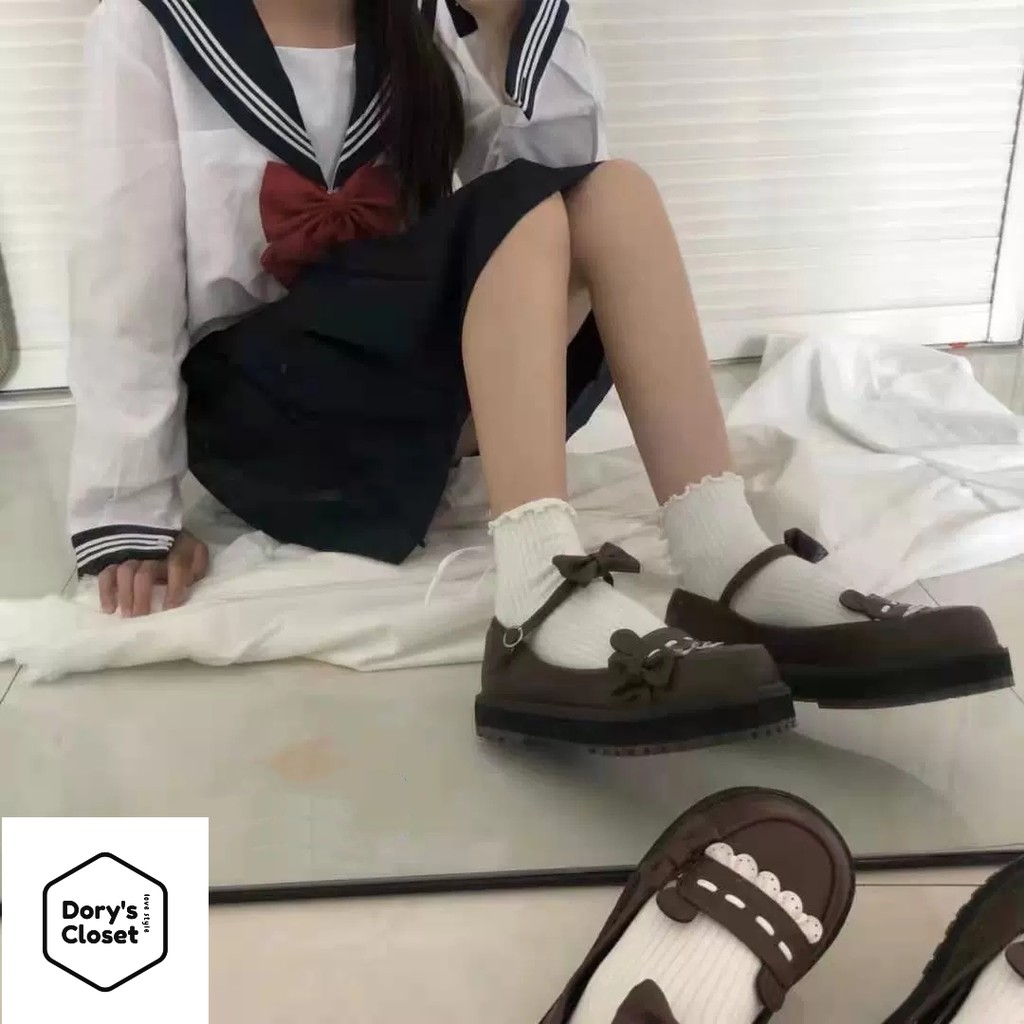 [Có sẵn] Tất vớ học sinh cosplay chất cotton thấm hút mồ hôi họa tiết Hàn Quốc