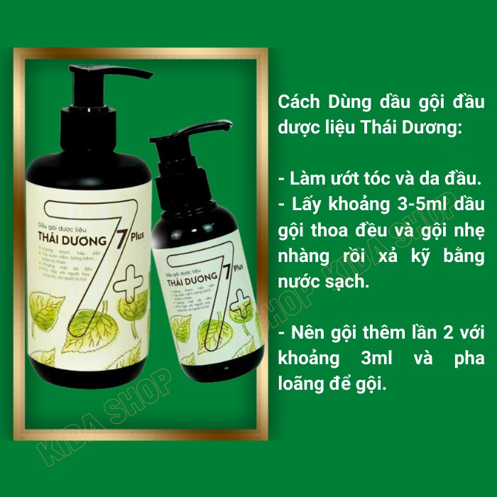 Dầu gội Thái Dương 7plus Oleova