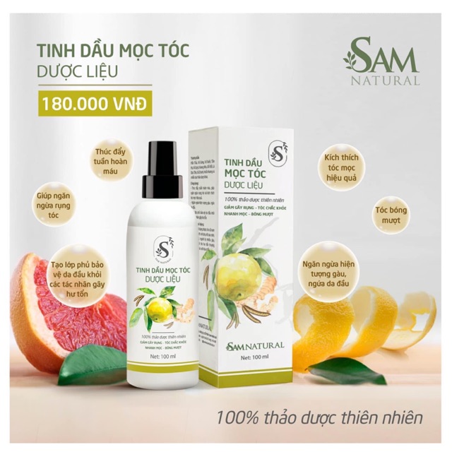 Tinh dầu mọc tóc Sam Natural