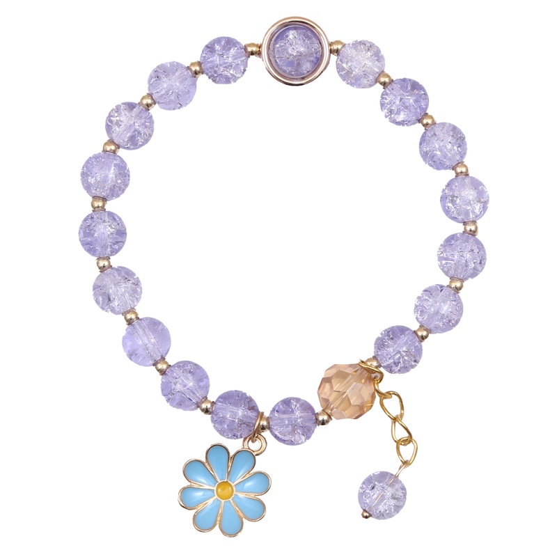 Vòng Tay Đính Hạt Pha Lê Hình Hoa Phong Cách Nhật Hàn Cho Nữ | BigBuy360 - bigbuy360.vn