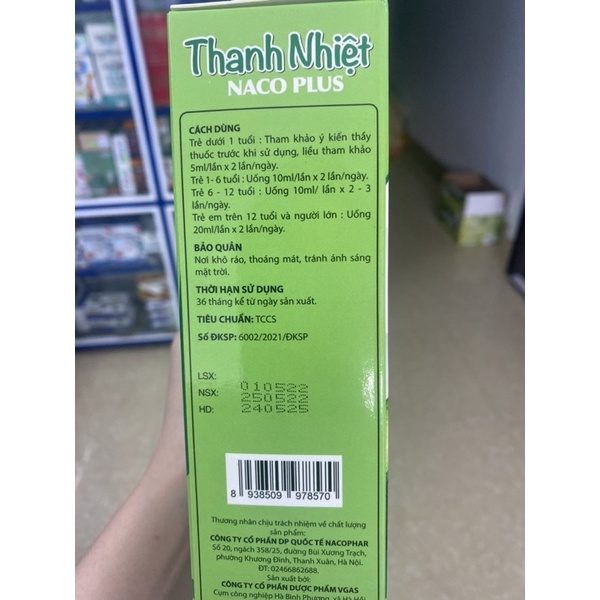 ✅ Thanh Nhiệt Naco plus giúp giải độc gan, mát gan, giảm mẩn ngứa, mề đay, nóng trong