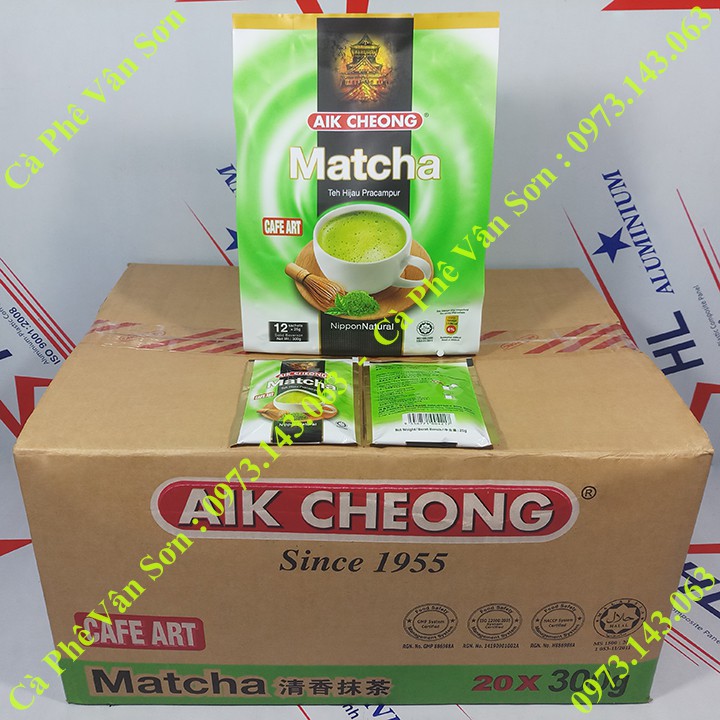 Trà Sữa Matcha Aik Cheong bịch 300g (12 gói * 25g)