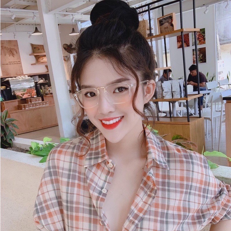 Kính Form vuông Nam Nữ k192 Chất liệu nhựa hàn quốc kiểu dáng hot trend