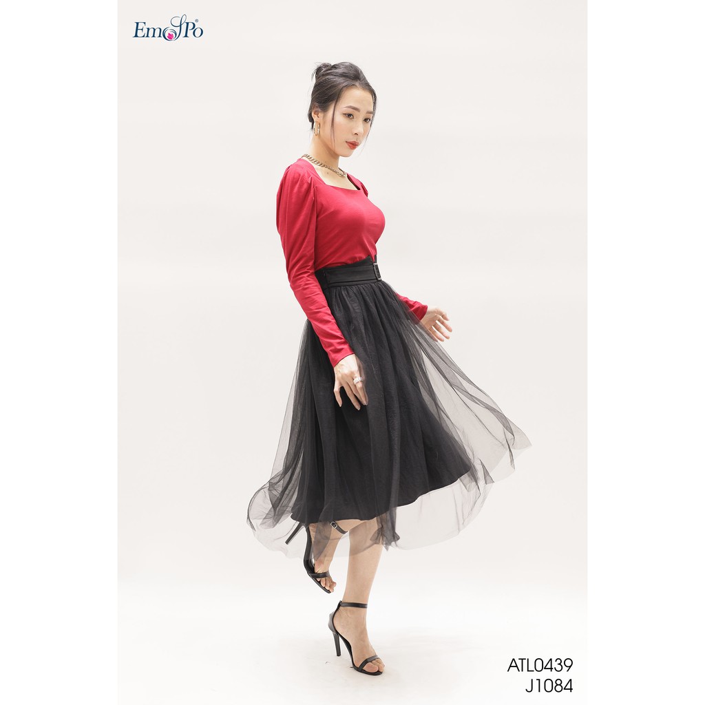 Áo thun cổ vuông, tay bồng Emspo ATL0439