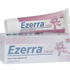 EZERRA CREAM 25G. LÀM DỊỤ NHẸ TRIỆU CHỨNG DA KHÔ, NGỨA, NẨM ĐỎ, DƯỠNG ẨM DA CHO BÉ