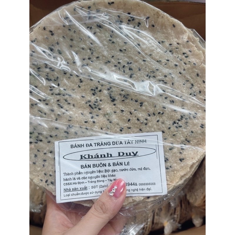 1 bịch 10 gói bánh đa dừa tây ninh siêu ngon