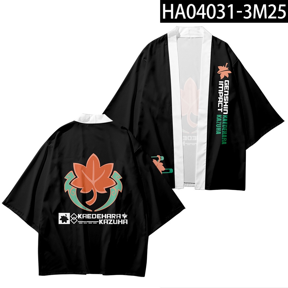 Áo khoác Kimono dáng rộng cỡ lớn hóa trang nhân vật Kaedehara Kazuha hoạt hình Genshin Impact Nhật Bản | BigBuy360 - bigbuy360.vn