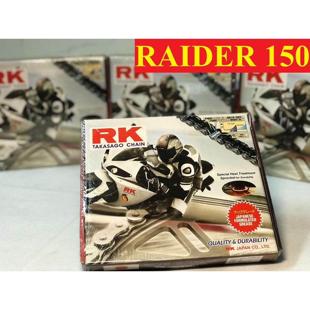 Nhông Sên Dĩa RK Xe Suzuki Raider 150 (Fi) Công Nghệ Nhật Bản