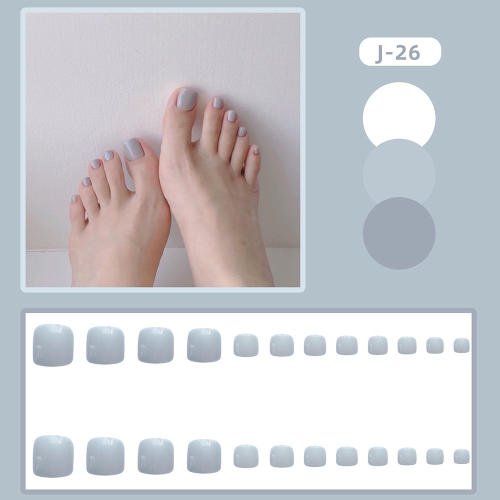 Bộ 24 Móng Chân Giả Cho Nữ