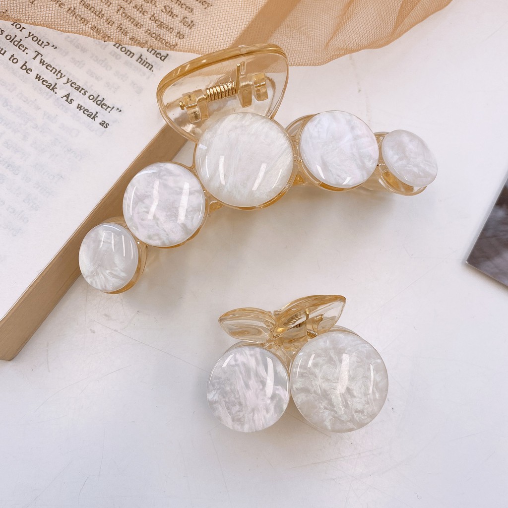 Kẹp tóc đính đá sà cừ Hàn Quốc