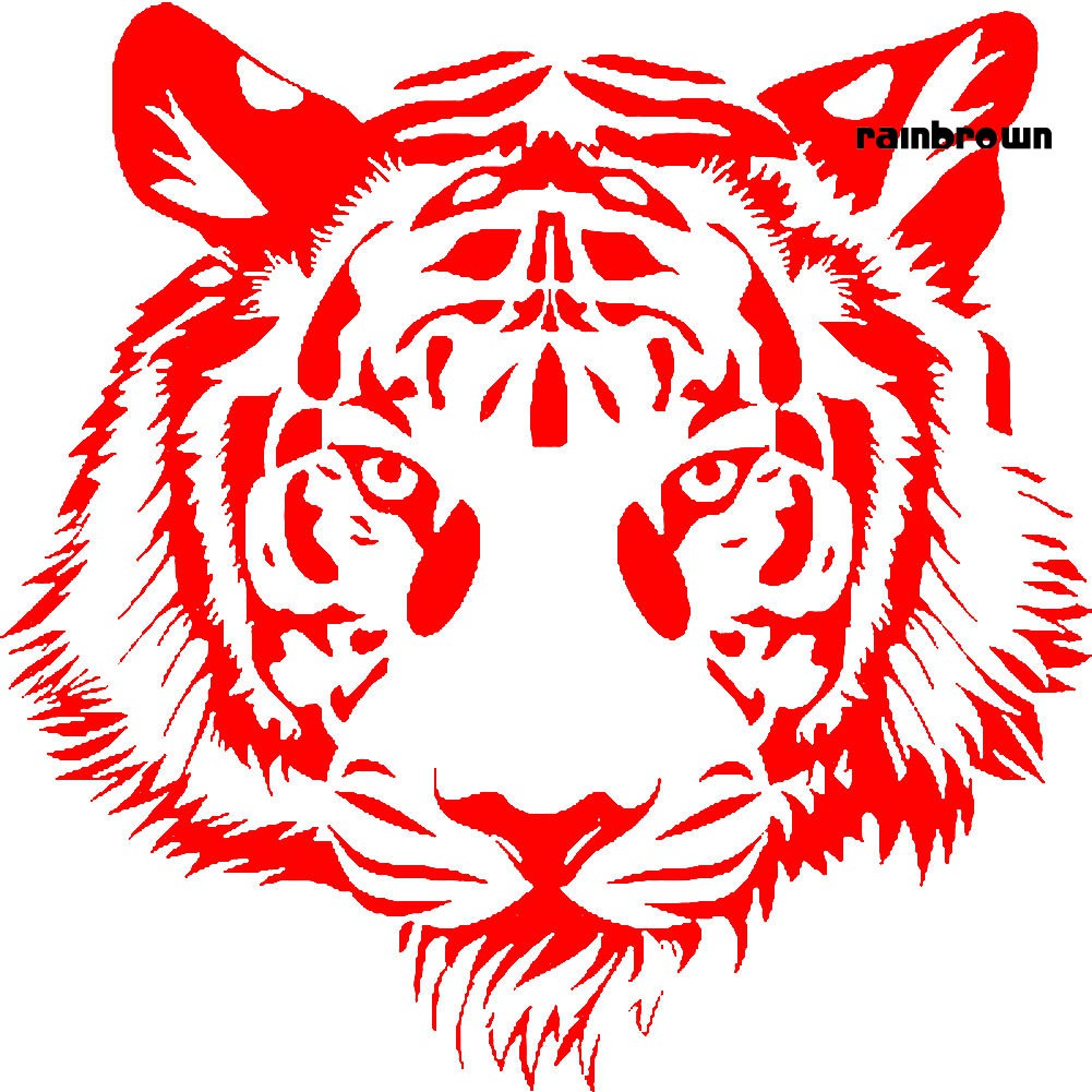 Nhãn dán trang trí xe hơi hình đầu hổ độc đáo