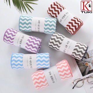 [Kẻ sọc] Khăn mặt xuất Hàn, kích thước 50x30cm - siêu mềm mịn, siêu thấm hút