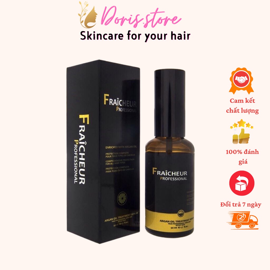 FRAICHEUR- TINH DẦU DƯỠNG PHỤC HỒI TÓC HƯƠNG NƯỚC HOA FRAICHEUR ARGAN OIL TREATMENT