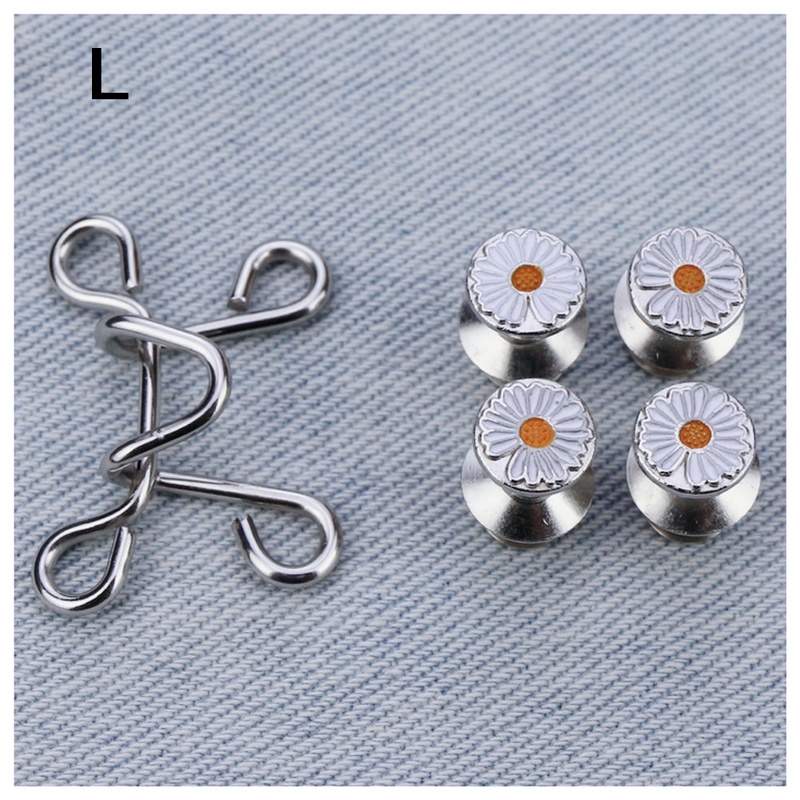 Ghim cài thắt lưng bằng kim loại hình hoa cúc thời trang xinh xắn cho nữ