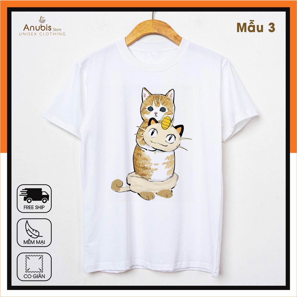 ÁO THUN UNISEX MÈO GIẢ TRANG SIÊU CUTE