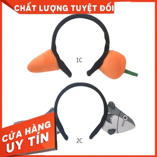 Siêu sale cài tóc hình cá/ cà rốt ngộ nghĩnh phong cách hàn quốc
