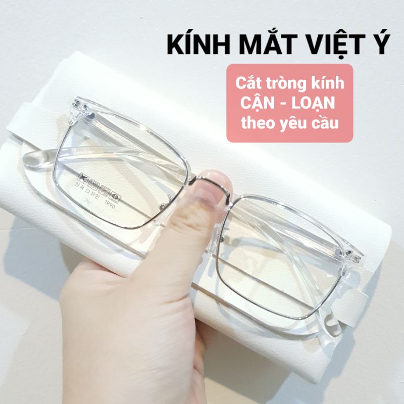 Gọng kính cận TR90 mã 2723 vành kính kim loại