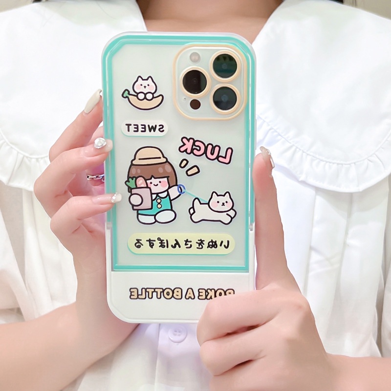 Ốp lưng iphone Ốp Điện Thoại Có Giá Đỡ Ẩn Cho iphone14Promax 13 / 11 / 12Pro xr / 7 / 8plus Dinuo case