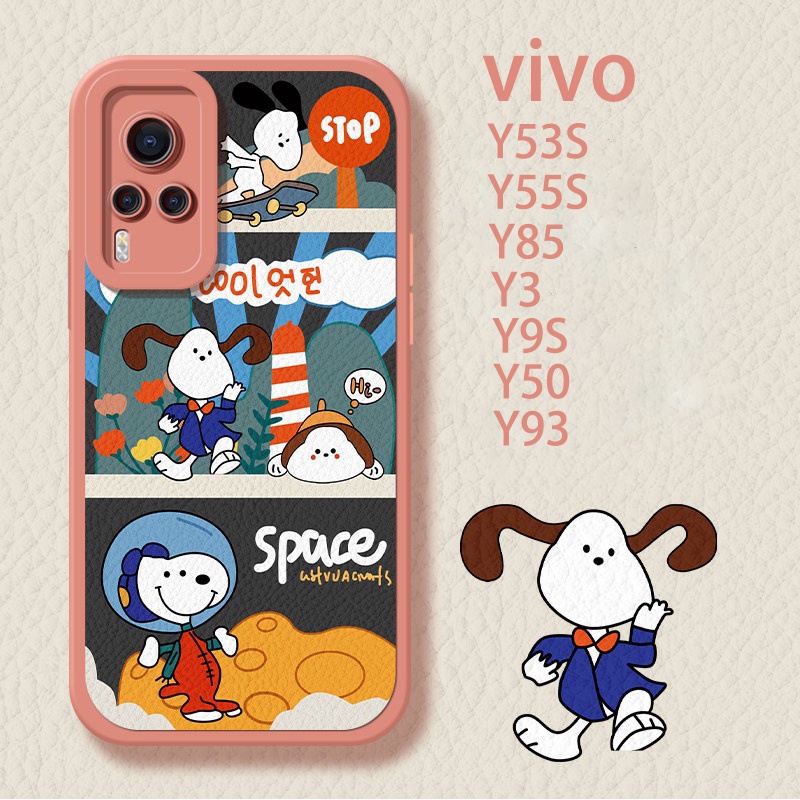 Ỏ Điện Thoại Vivo Y53S/Y55S/Y85/Y3/Y3S/Y9S/Y50/Y93/Y93s/IQOOZ5X/T1X/Z1/Z3X/Y12/Y15/Y17/U3X Vỏ Điện Thoại Di Động Chống Rơi Dễ Thương Hoạt Hình Mềm