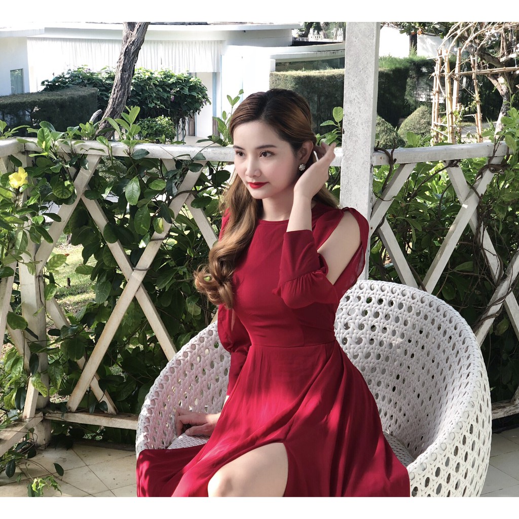 Đầm maxi dạ hội xẻ tà cách điệu- Hình thật Sp 100% | BigBuy360 - bigbuy360.vn