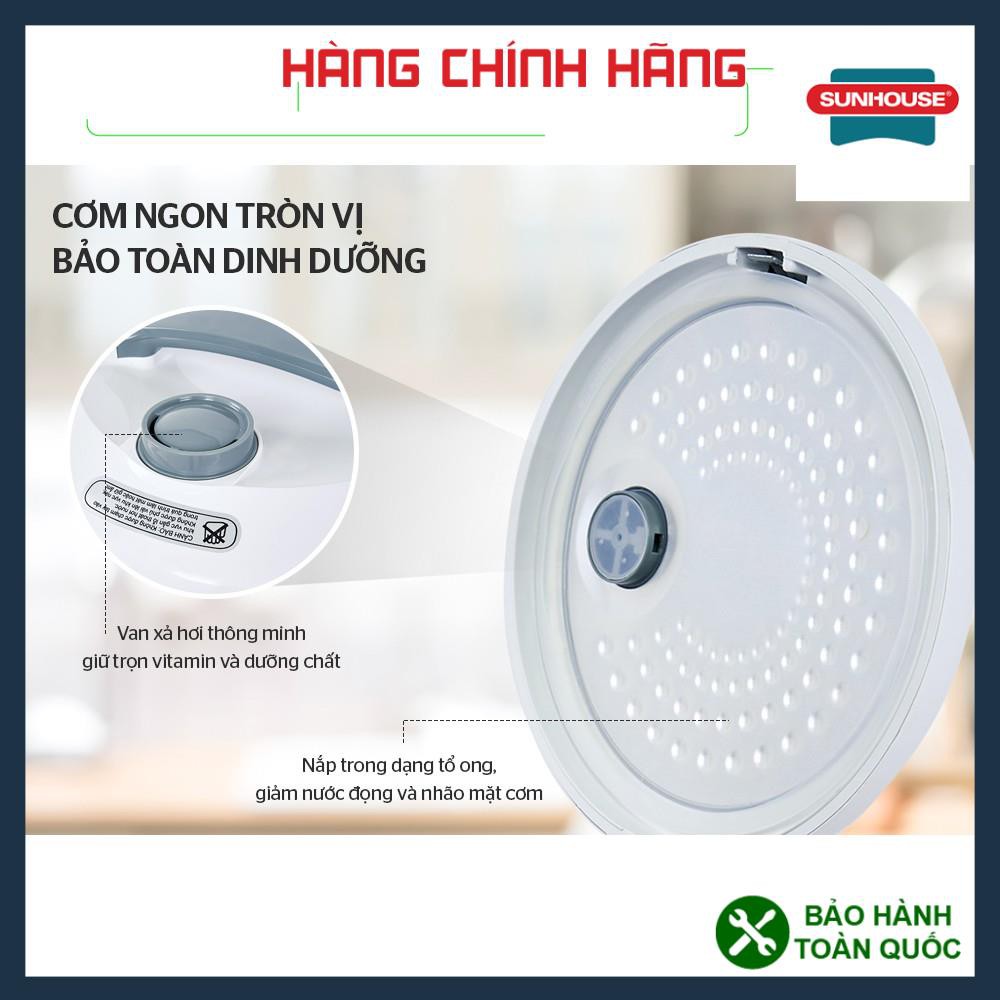 NỒI CƠM ĐIỆN 1.8L SUNHOUSE SHD8602, NỒI CƠM ĐIỆN SUNHOUSE SIÊU BỀN, BẢO HÀNH TOÀN QUỐC, LÒNG NỒI CHỐNG DÍNH WHITFORD | BigBuy360 - bigbuy360.vn
