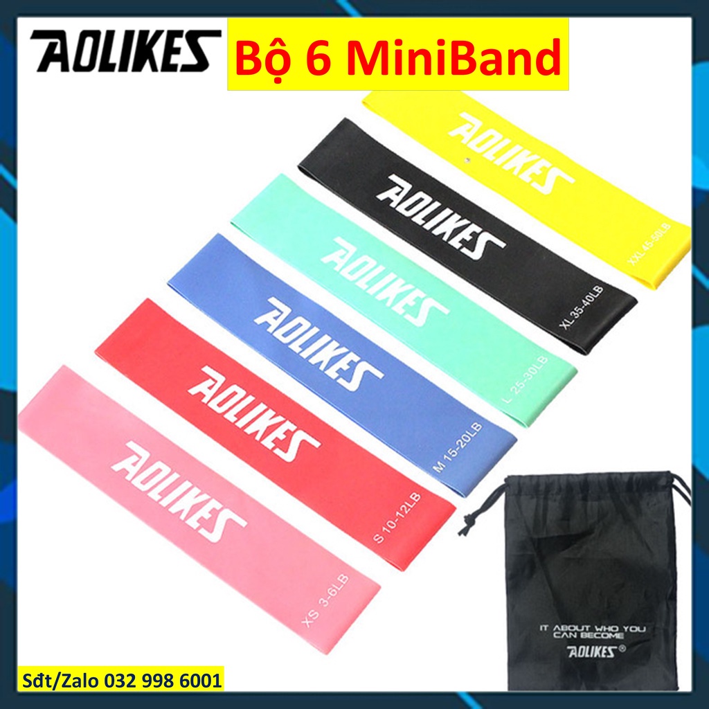 Dây kháng lực Super band Proesce tập gym Yoga Power band tập toàn thân 3602 Miniband Aolikes 3604 3601 ddcg