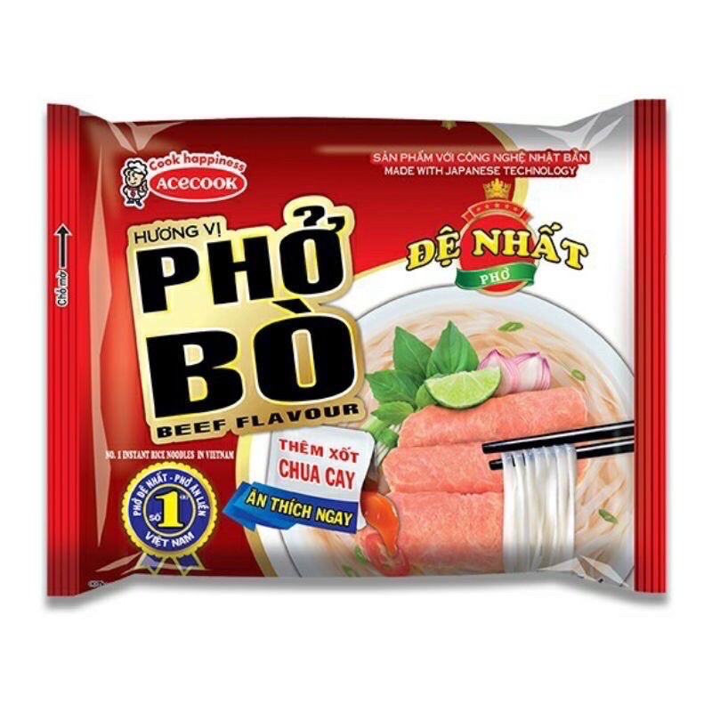 1 gói phở bò đệ nhất acecook 68g