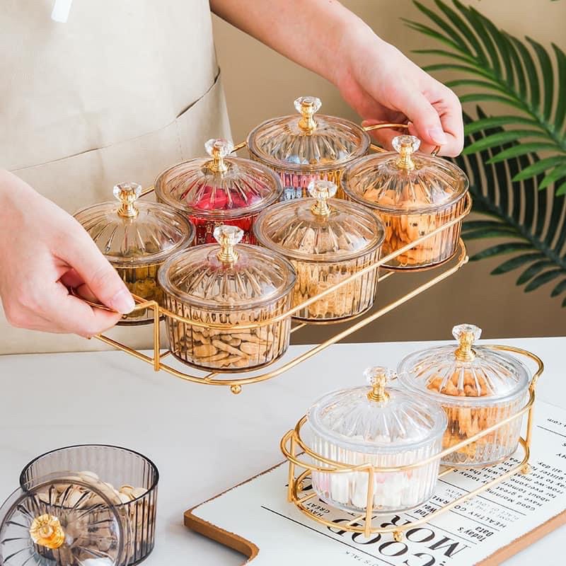 Khay Mứt Cao Cấp Sang Trọng 🧧 Khay bánh kẹo Tết phù hợp mọi nhà