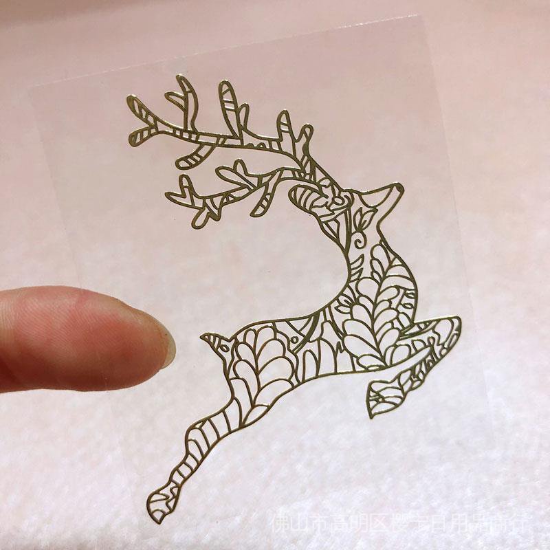 Miếng dán kim loại hình rồng phượng may mắn trang trí bảo vệ điện thoại/máy tính/điện thoại