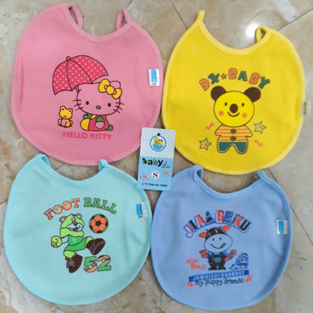 Yếm tròn cotton Baby Leo cho bé