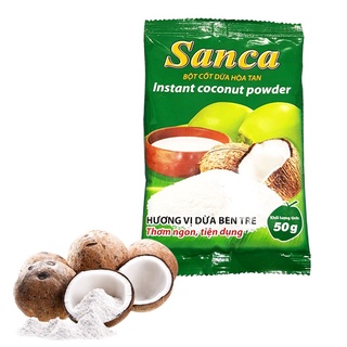 Bột cốt dừa hòa tan Sanca gói 50gr