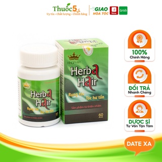 Viên uống Herba Hair Kingphar hỗ trợ giảm rụng tóc hộp 60 viên