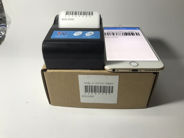 Máy in GPTV-58B1, in mã vận đơn TMĐT bằng điện thoại, in tem nhiệt, decal, mã vạch | BigBuy360 - bigbuy360.vn