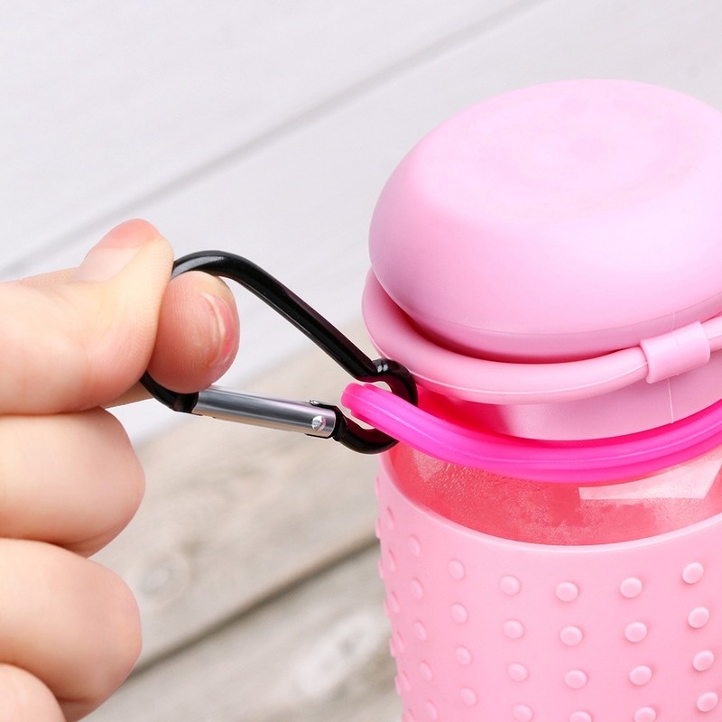 1 Khóa Móc Chai Nước Bằng Nhôm Màu Sắc Ngẫu Nhiên