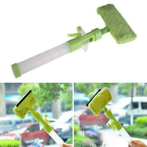 Chổi Lau Kính Kèm Bình Xịt Nước