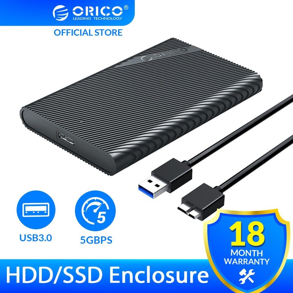 HDD Box hộp đựng ổ cứng 2.5 inch SATA Orico 2521U3 chuẩn USB 3.0 5Gbps hỗ trợ - Hàng Chính Hãng