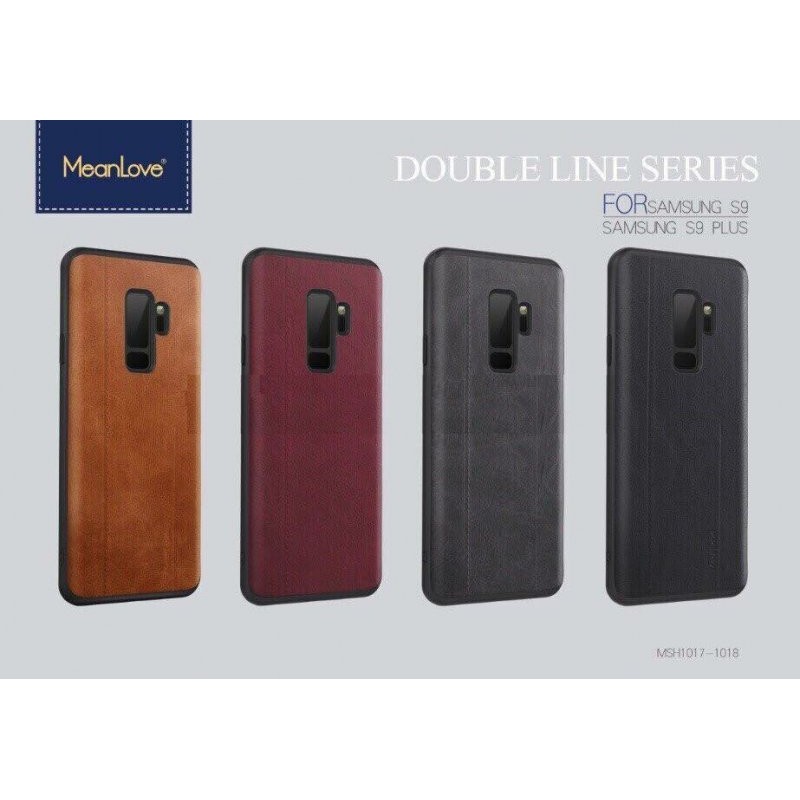 [Ảnh Thật] Ốp Lưng Samsung S9 Plus Da Hiệu MeanLove Double Line