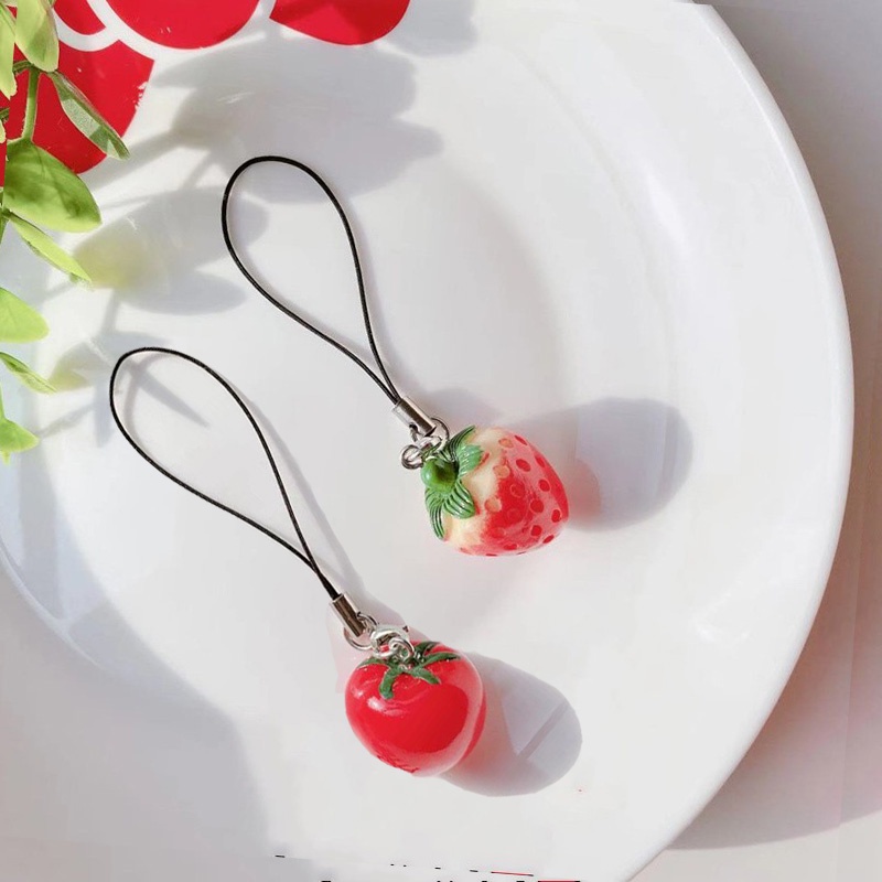 Dây Đeo Điện Thoại / Chìa Khóa Họa Tiết Trái Cây Hoạt Hình Mini Dễ Thương