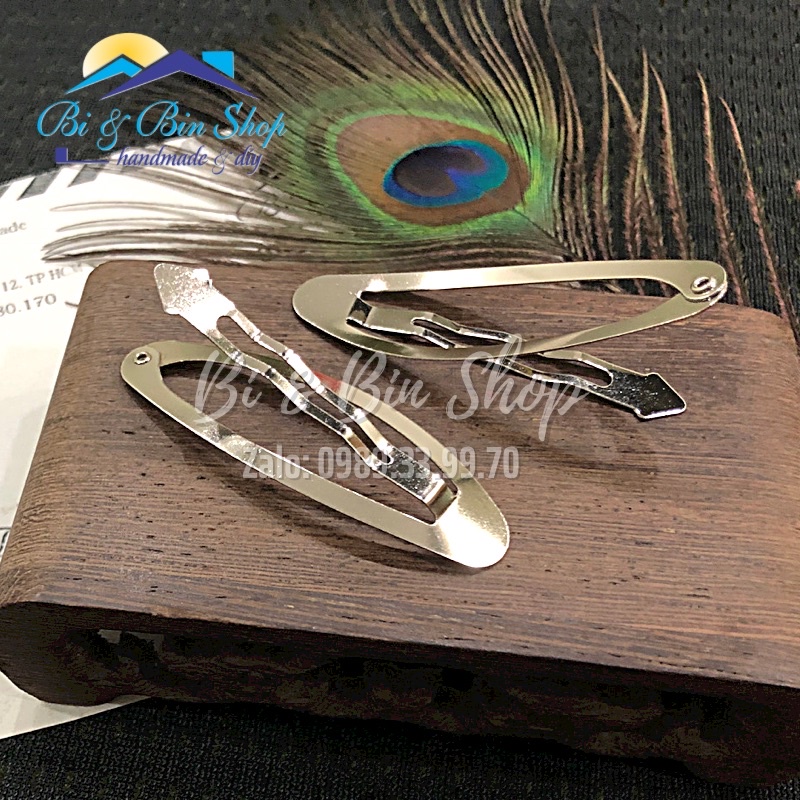 Gói 10-20 Cái Kẹp Bẻ Hình Oval Làm Kẹp Tóc Phụ Kiện Tóc