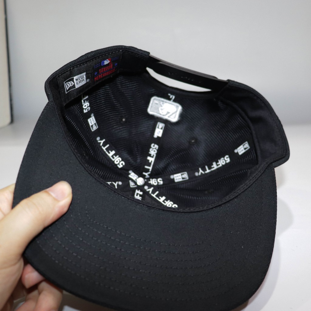 Mũ Snapback, nón hiphop nón Snapback full đen logo NY trắng unisex cao cấp thời thượng