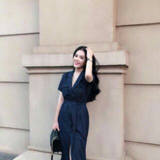Váy sơ mi cổ vest