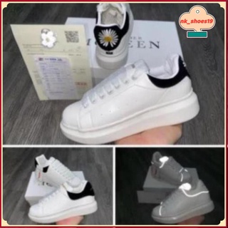 Tổng Hợp Giày thể thao Mcq gót đen, phản quang, thêu cúc. Đủ size nam nữ, Full box bill hot 2021