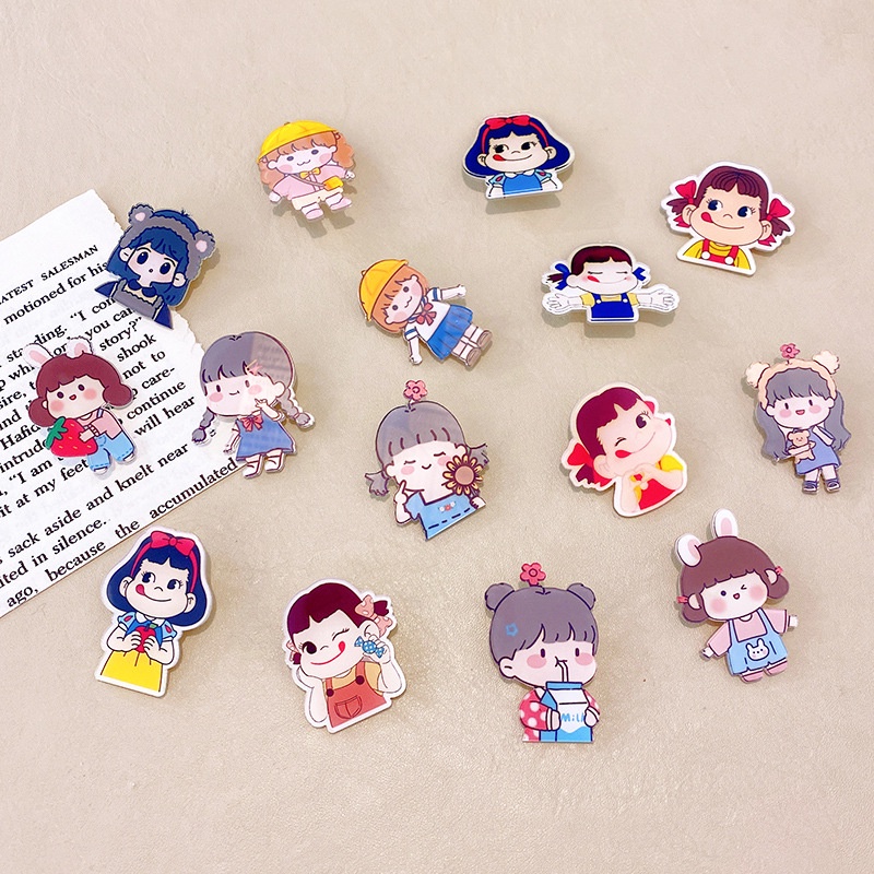 Set 5 ghim cài áo Envirosax chủ đề hoạt hình dễ thương