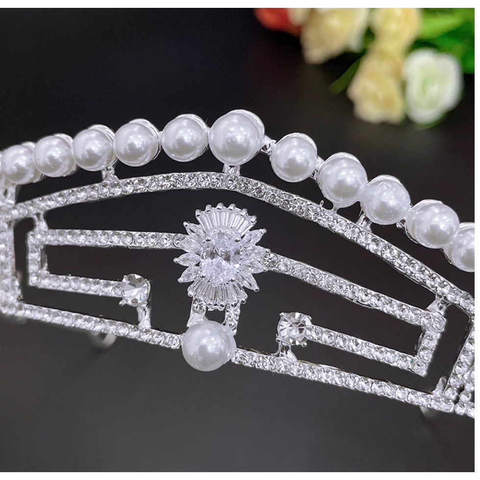 Vương miện cô dâu phong cách cổ điển Hi Lạp mới Giangpkc 6/2022 Phụ kiện cưới Giang