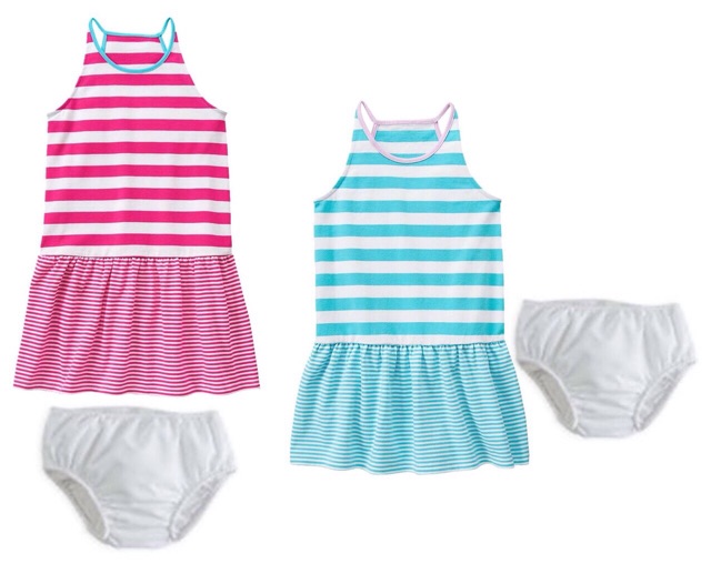 Đầm thun cổ yếm bé gái Gymboree 2-12T