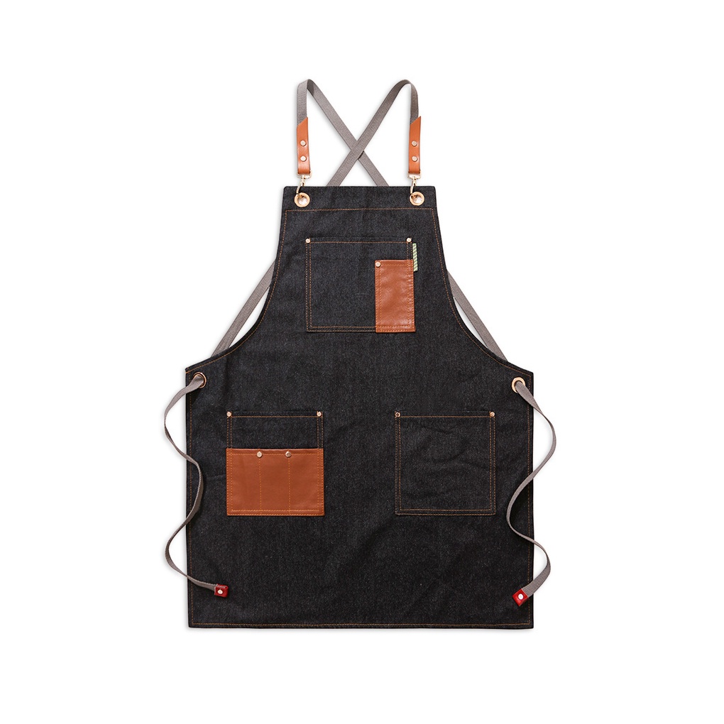 Work Apron Canvas Bar Cooking Unisex Bib Pockets Woodworking Sleeveless Barbecue Grilling Gardening Art Working Aprons